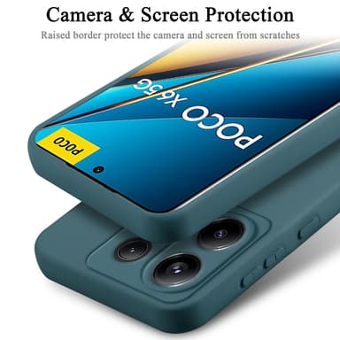 Xiaomi Poco X6 silikondeksel case (Grønn)
