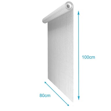 Fluenett Insektnett Vindusdør Glassfiber 80 cm (hvit)