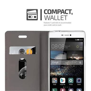 Huawei P8 lommebokdeksel etui (grå)