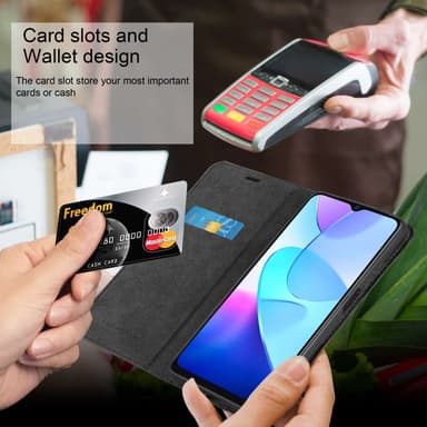 Oukitel C31 lommebokdeksel case (svart)