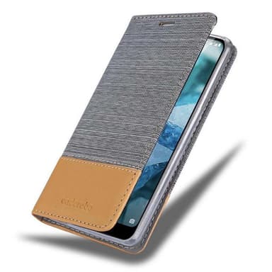 Nokia 7.1 lommebokdeksel etui (grå)