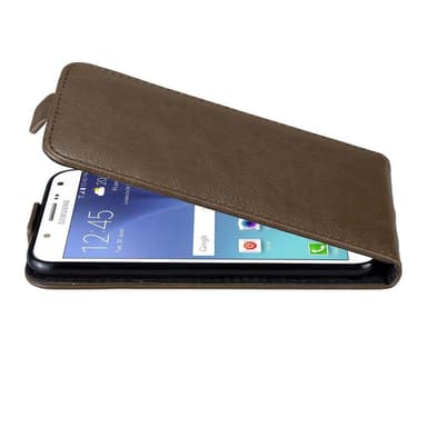 Samsung Galaxy J7 2015 deksel flip cover (brun)