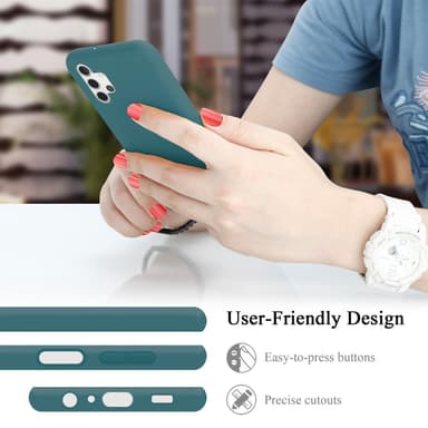 Samsung Galaxy A32 5G silikondeksel case (grønn)