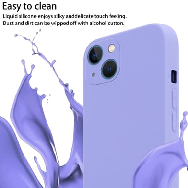 Deksel iPhone 13 med Halskjede (lilla)