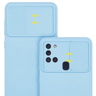 Deksel Samsung Galaxy A21s cover (blå)