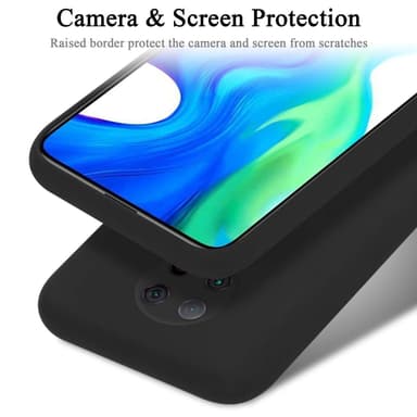 Xiaomi POCO F2 PRO silikondeksel case (Svart)