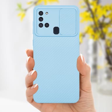 Deksel Samsung Galaxy A21s cover (blå)