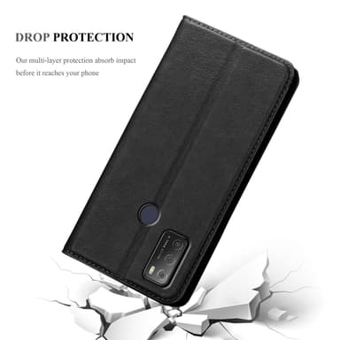 Alcatel 1S 2021 / 3L 2021 lommebokdeksel case (svart)