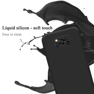 Xiaomi POCO X3 NFC silikondeksel case (Svart)