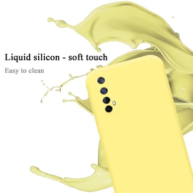 Realme 7 5G silikondeksel case (gul)