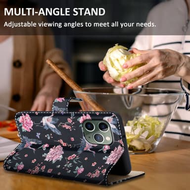 iPhone 11 PRO lommebokdeksel etui (svart)