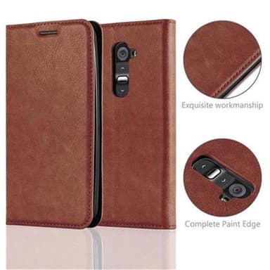 LG G2 lommebokdeksel case (brun)