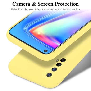 Realme 7 5G silikondeksel case (gul)