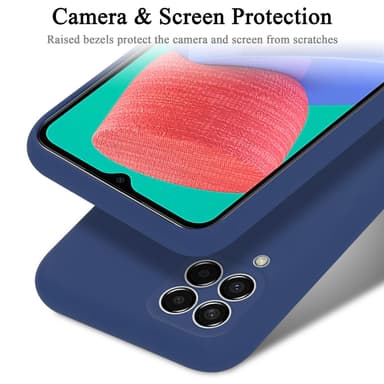Samsung Galaxy M33 5G silikondeksel case (blå)