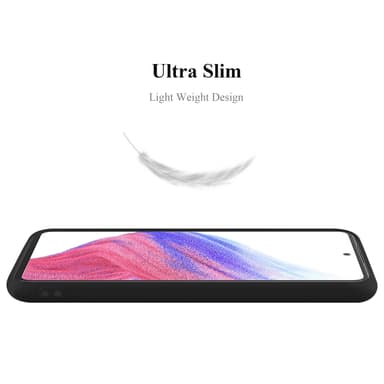 Deksel Samsung Galaxy A53 5G Silikon cover (svart)