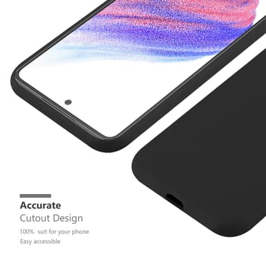 Deksel Samsung Galaxy A53 5G Silikon cover (svart)