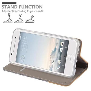 HTC ONE A9 lommebokdeksel etui (grå)