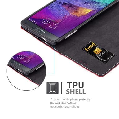 Samsung Galaxy NOTE 4 Deksel Case Cover (rød)