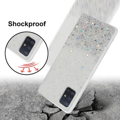 Samsung Galaxy A51 5G Silikondeksel Glitter