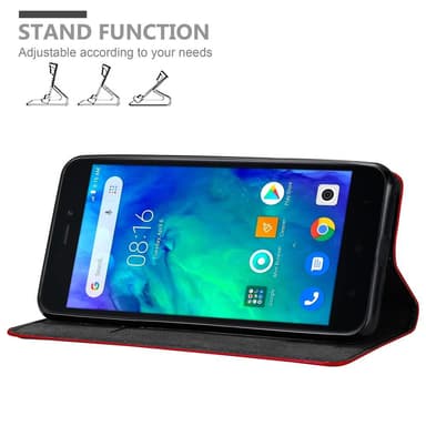 Xiaomi RedMi GO lommebokdeksel case (rød)