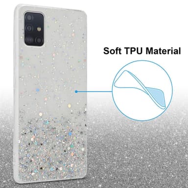 Samsung Galaxy A51 5G Silikondeksel Glitter