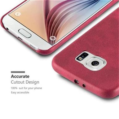 Samsung Galaxy S6 Hardt Deksel Cover (rød)