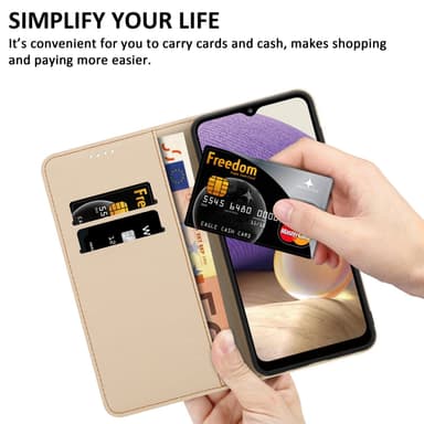 Samsung Galaxy A32 5G lommebokdeksel etui (blå)