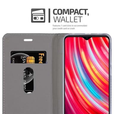 Xiaomi RedMi NOTE 8 PRO lommebokdeksel etui (grå)