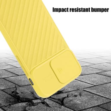iPhone XS MAX silikondeksel case (gul)