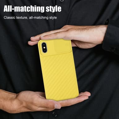 iPhone XS MAX silikondeksel case (gul)