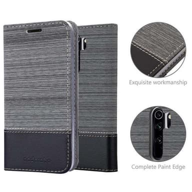 Xiaomi RedMi NOTE 8 PRO lommebokdeksel etui (grå)