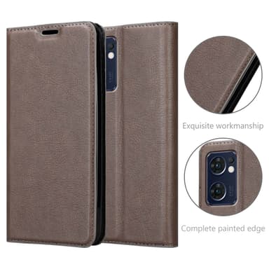 Oppo FIND X5 LITE / Reno7 5G lommebokdeksel case (brun)