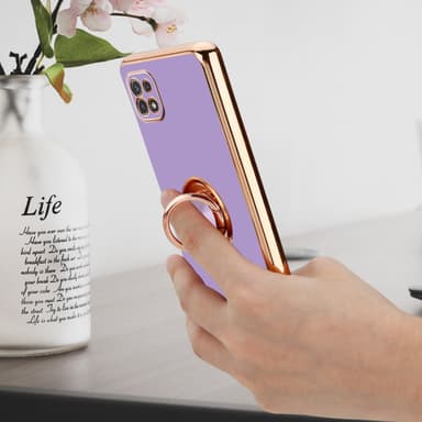 Samsung Galaxy A22 5G silikondeksel case (lilla)