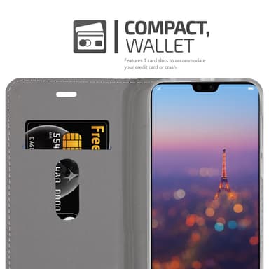 Huawei P20 PRO / P20 PLUS lommebokdeksel etui (grå)