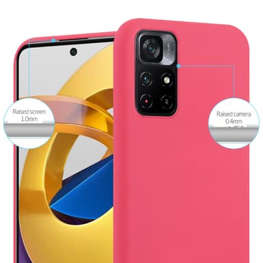 Deksel Xiaomi POCO M4 PRO 5G Silikon cover (rød)