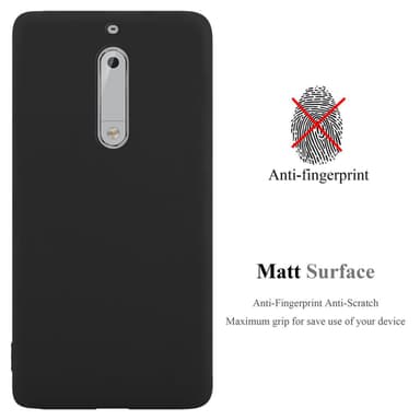Deksel Nokia 5 2017 Silikon cover (svart)