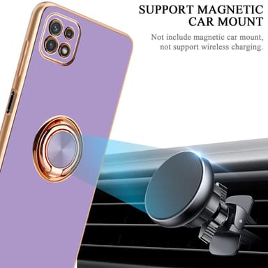 Samsung Galaxy A22 5G silikondeksel case (lilla)