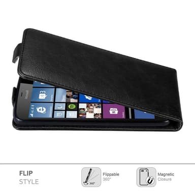 Nokia Lumia 640 XL deksel flip cover (svart)