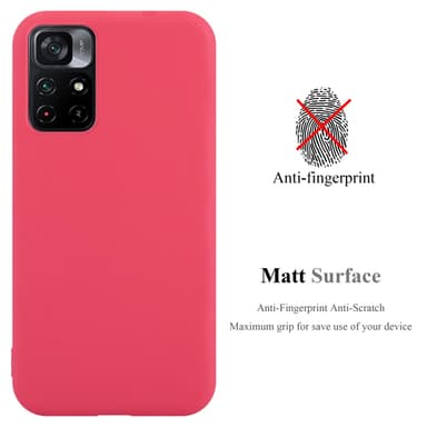 Deksel Xiaomi POCO M4 PRO 5G Silikon cover (rød)