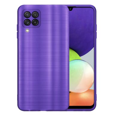Samsung Galaxy A22 4G Silikondeksel Beskyttelse (lilla)