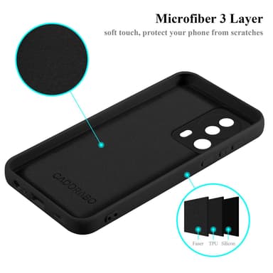 Xiaomi 13 Lite silikondeksel case (Svart)