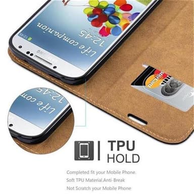 Samsung Galaxy S4 lommebokdeksel case (svart)
