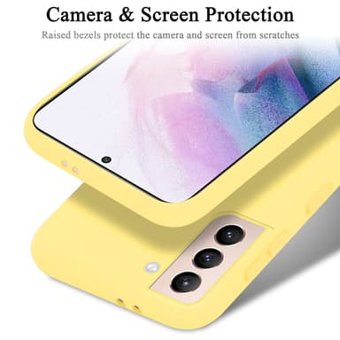 Samsung Galaxy S22 PLUS silikondeksel case (gul)