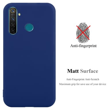 Deksel Realme 5 PRO / Realme Q Silikon cover (blå)