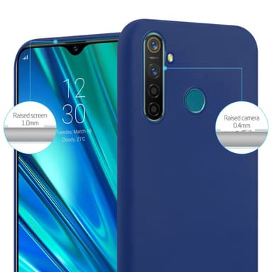 Deksel Realme 5 PRO / Realme Q Silikon cover (blå)