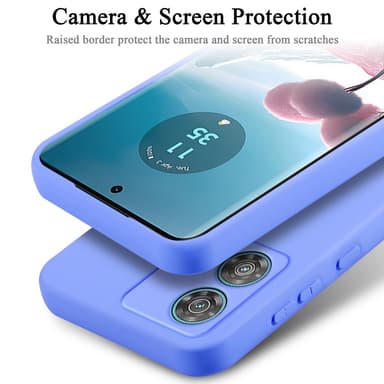 Motorola Edge 40 Neo silikondeksel case (lilla)