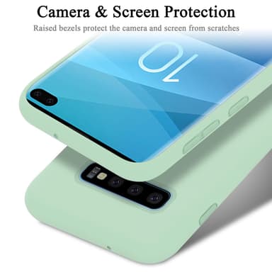 Samsung Galaxy S10 PLUS silikondeksel case (grønn)