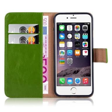 iPhone 6 / 6S lommebokdeksel etui (grønn)