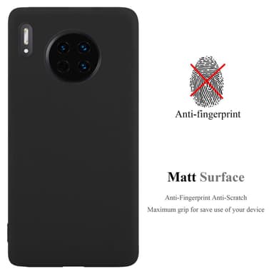Deksel Huawei MATE 30 Silikon cover (svart)