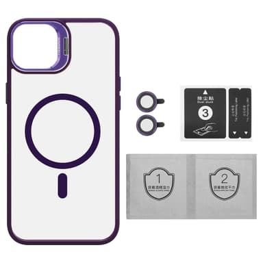 iPhone 15 deksel kompatibel MagSafe (Lilla)